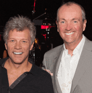 Photo of Jon Bon Jovi and Phil Murphy