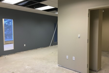 Donnelly Minter & Kelly Office Expansion: Area under construction