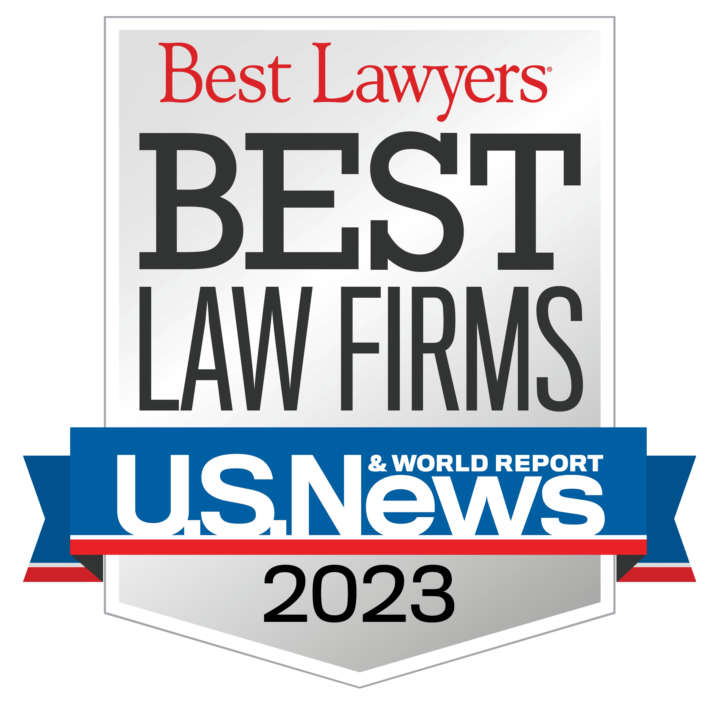 Best Law Firms badge U.S. News - Best Law Firms Badge